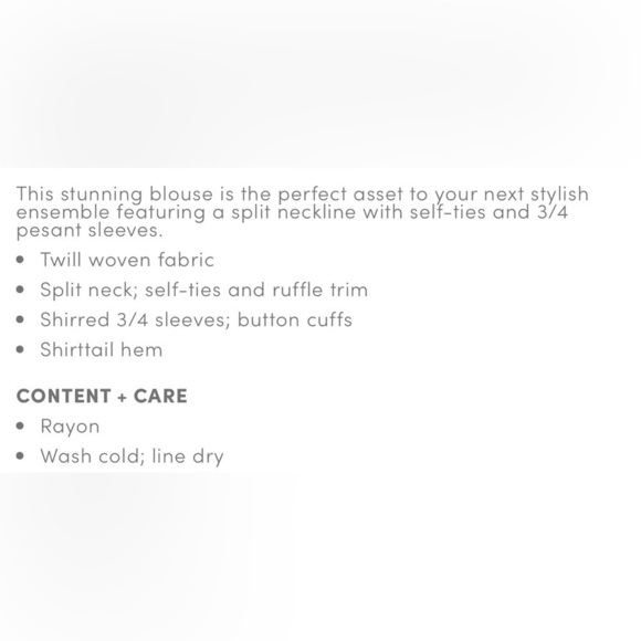 Torrid Tie Neck Peasant Top - Picture 9 of 9